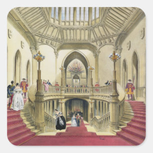 Sticker Carré L'escalier grand, château de Windsor, 'd'un Histo