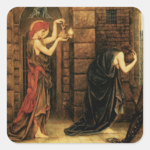 Sticker Carré L'Espoir dans une prison de désespoir d'Evelyn De 