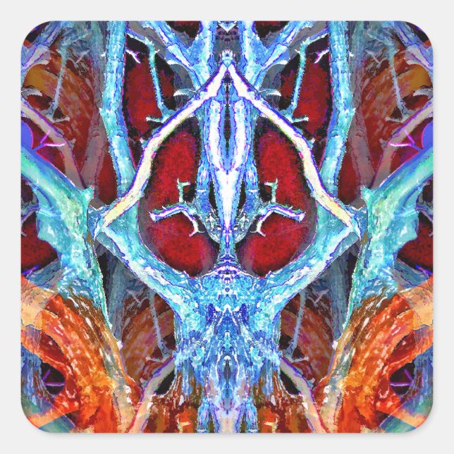 STICKER CARRÉ L'ESPRIT DANS L'ARBRE (Devant)