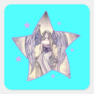 Sticker Carré L'étoile perche d'Angel