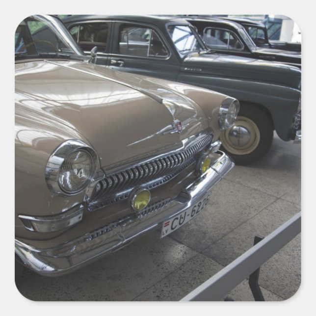 Sticker Carré Lettonie, Riga, Riga Motor Museum, années 60 (Devant)