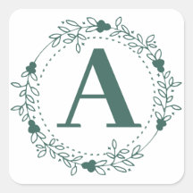 Lettre initiale Monogramme personnalisé