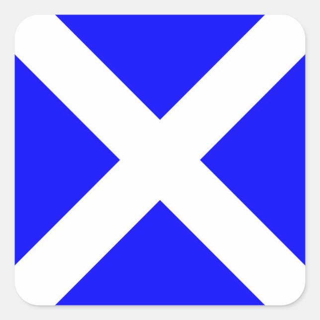 Sticker Carré Lettre internationale du pavillon maritime nautiqu (Devant)