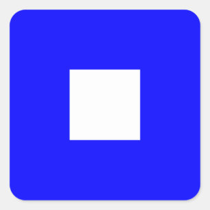 Sticker Carré Lettre nautique P (papa) de signal de drapeau