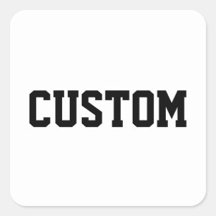 Sticker Carré Lettre personnalisée pour papa, cadeau de l'univer