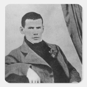Sticker Carré Lev Nikolaevich Tolstoï en tant qu'étudiant