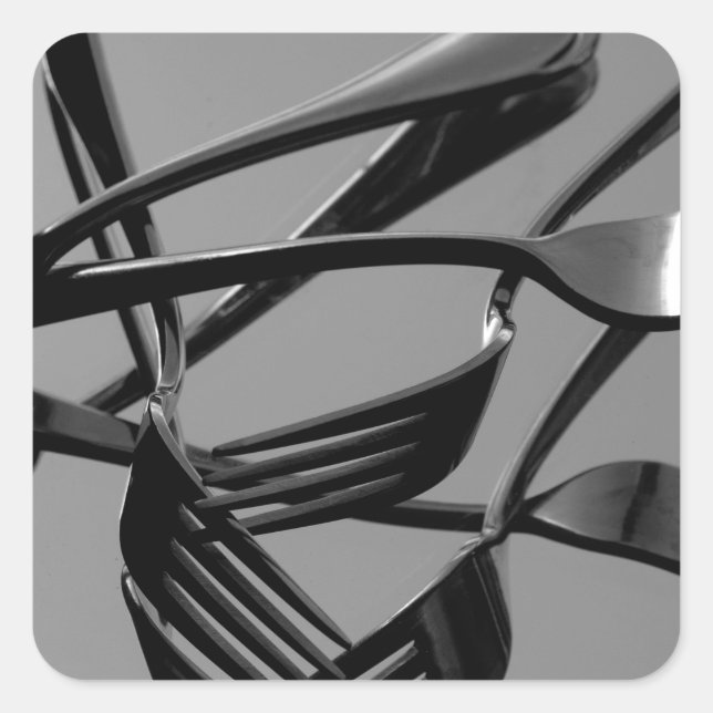 Sticker Carré Levitation de la fourche (Devant)