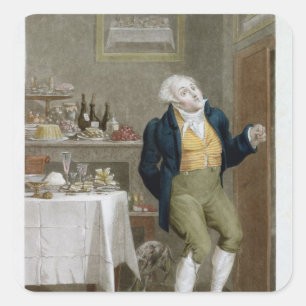 Sticker Carré L'extrémité des gastronomes