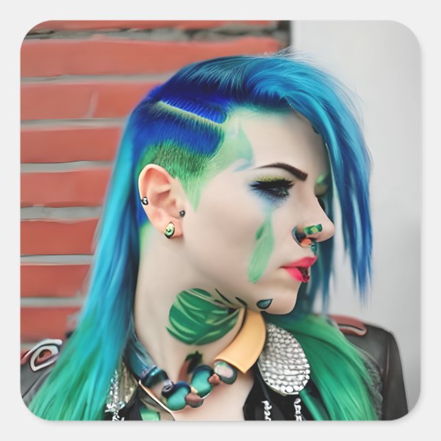 Sticker Carré LGBT Trans Man (Devant)