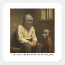 L'Homme au Masque de Fer et son chien, Bob.