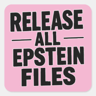 Sticker Carré Libérer tous les fichiers Epstein