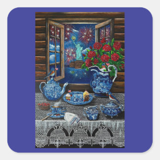 Sticker Carré Liberty’s Tea Time Delight!