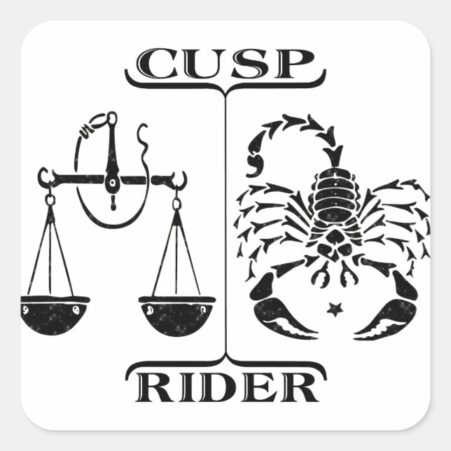 Sticker Carré Libra/Scorpio (Devant)