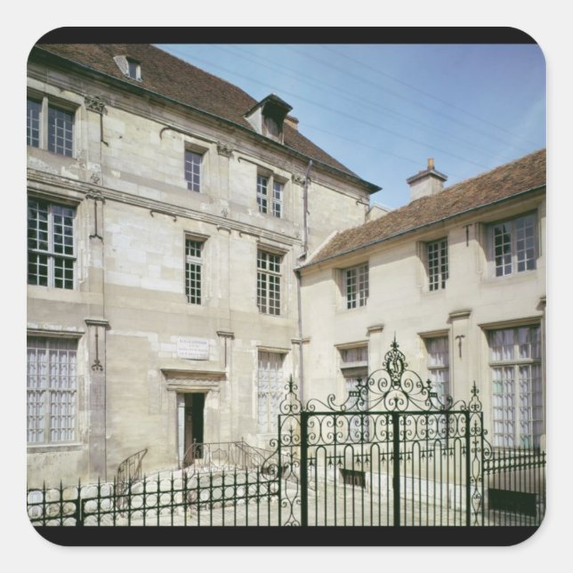 Sticker Carré Lieu de naissance de Jean de la Fontaine (Devant)