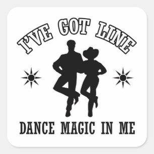 Sticker Carré Ligne conceptions de danse