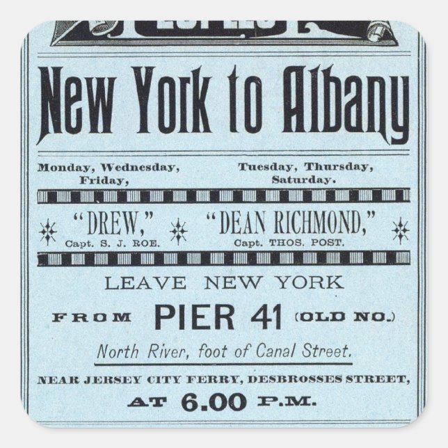 Sticker Carré Ligne de points de page de texte (Devant)