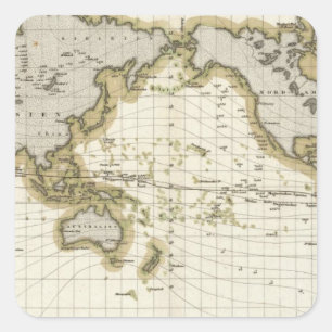 Sticker Carré lignes isodynamiques de présentation