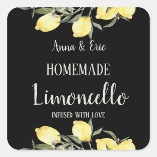 Sticker Carré Limoncello Maison Élégant Mariage Moderne