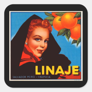 Sticker Carré Linaje Citrus