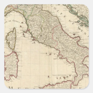 Sticker Carré L'Italie et la Slovénie 2