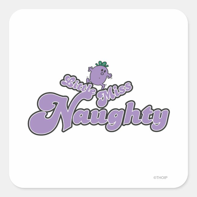 Sticker Carré Little Miss Naughty Balancing Act (Devant)