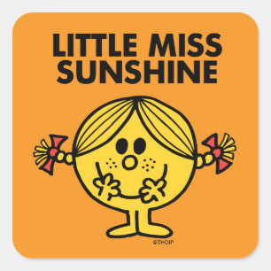 Sticker Carré Little Miss Sunshine Drôle & Frecked