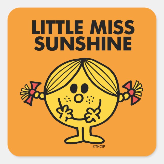 Sticker Carré Little Miss Sunshine | Drôle & Frecked (Devant)