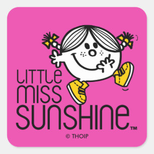 Sticker Carré Little Miss Sunshine Marcher Sur Le Nom Graphique