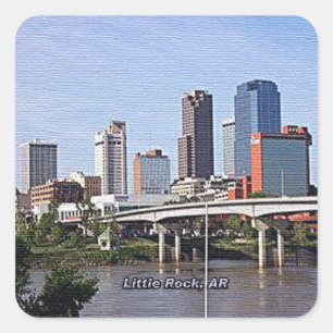 Sticker Carré Little Rock, Arkansas