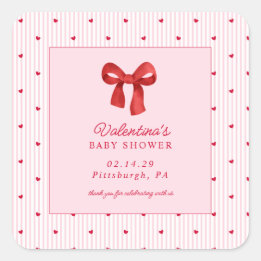 Sticker Carré Little Sweetheart Valentine CoquettePaper Napkin