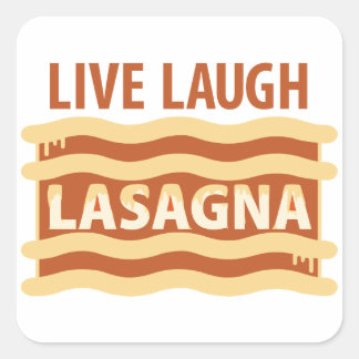 Sticker Carré Live Lauder Lasagna