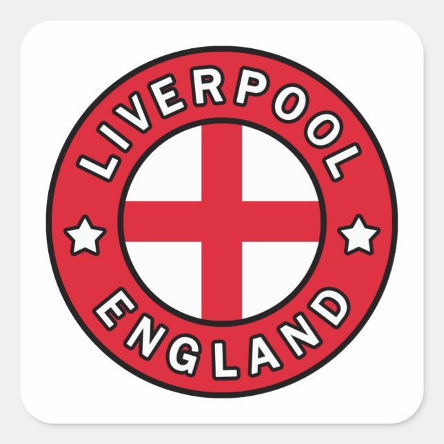 Sticker Carré Liverpool Angleterre (Devant)