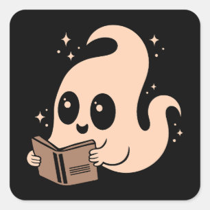 Sticker Carré Livre de fantômes