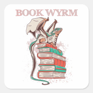 Sticker Carré Livre Wyrm