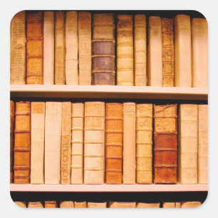 Sticker Carré Livres en cuir anciens du XVIIe siècle