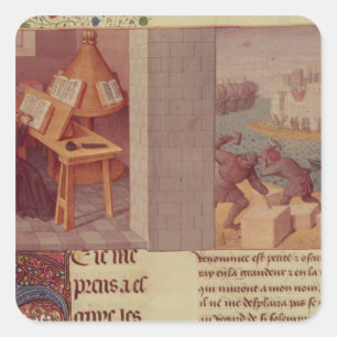 Sticker Carré Livy Writing et la Fondation de Rome