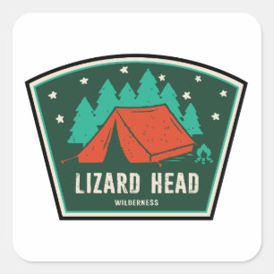 Sticker Carré Lizard Head Wilderness Colorado Camping