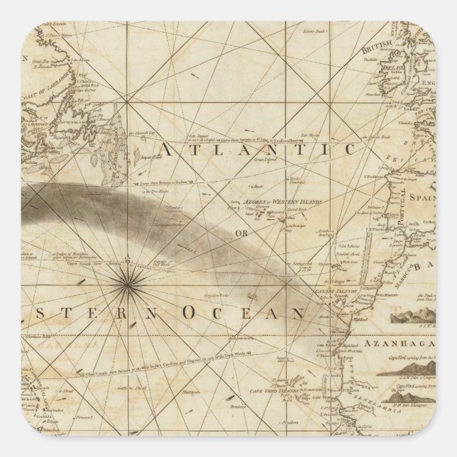 Sticker Carré L'Océan Atlantique (Devant)