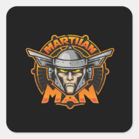 Logo Art Futuriste de l'Homme Martien