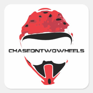 Sticker Carré Logo C2W [Texte noir]