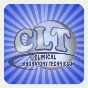 Sticker Carré LOGO CLT FunBlue - TECHNICIEN DE LABORATOIRE CLINI