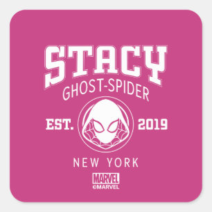 Sticker Carré Logo Collégial Ghost-Spider Gwen Stacy
