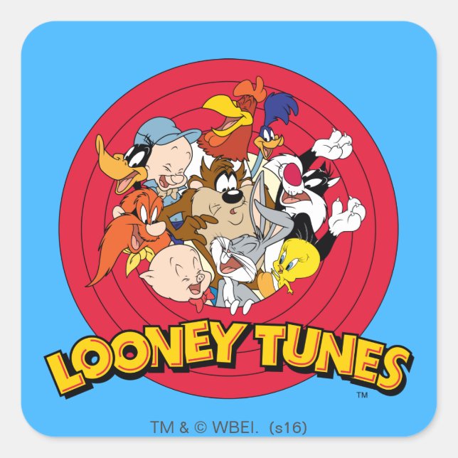 Sticker Carré Logo de personnage LOONEY TUNES™ (Devant)