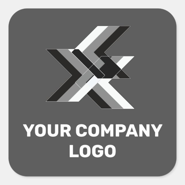 Sticker Carré LOGO DE VOTRE ENTREPRISE, personnalisé (Devant)