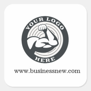 Sticker Carré Logo d'entreprise et de marque do-it-yourself