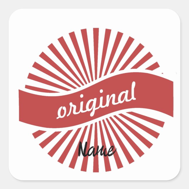 Sticker Carré Logo des signes originaux Thunder_Cove (Devant)