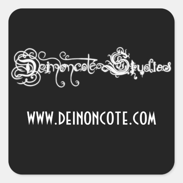 Sticker Carré Logo des studios Deinoncote (Devant)