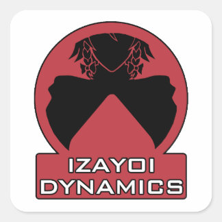 Sticker Carré Logo Izayoi Dynamics avec texte