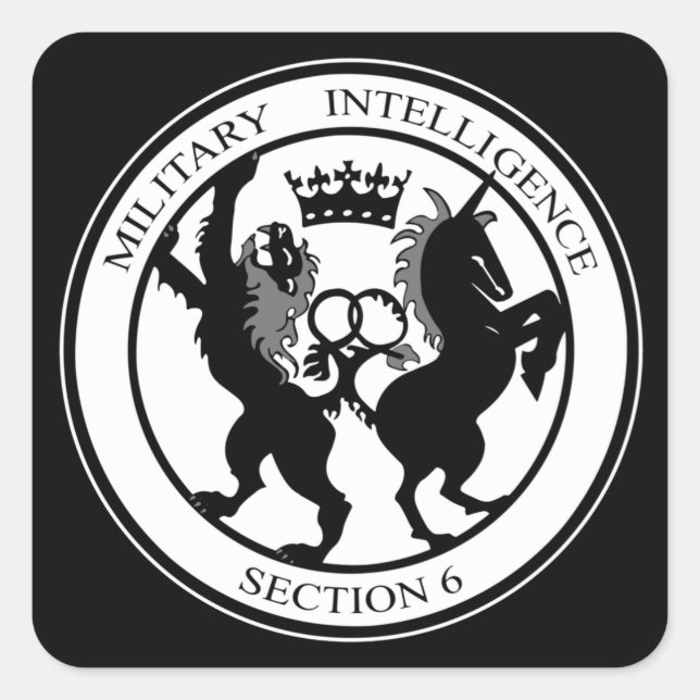Sticker Carré Logo MI6 (Devant)