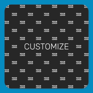 Sticker Carré Logo moderne ou Motif design avec n'importe quelle